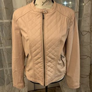 EUC Pink Faux Leather Jacket